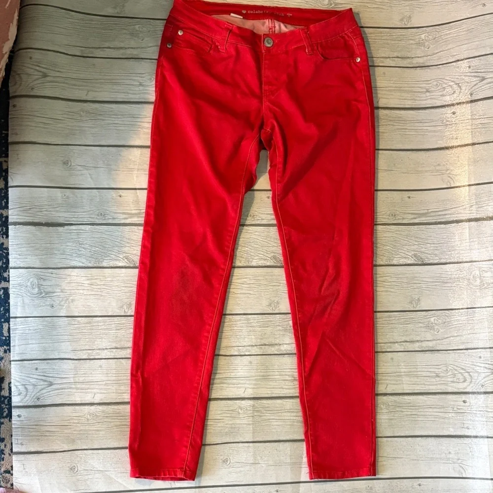 Celebrity Pink Red Skinny Jeans